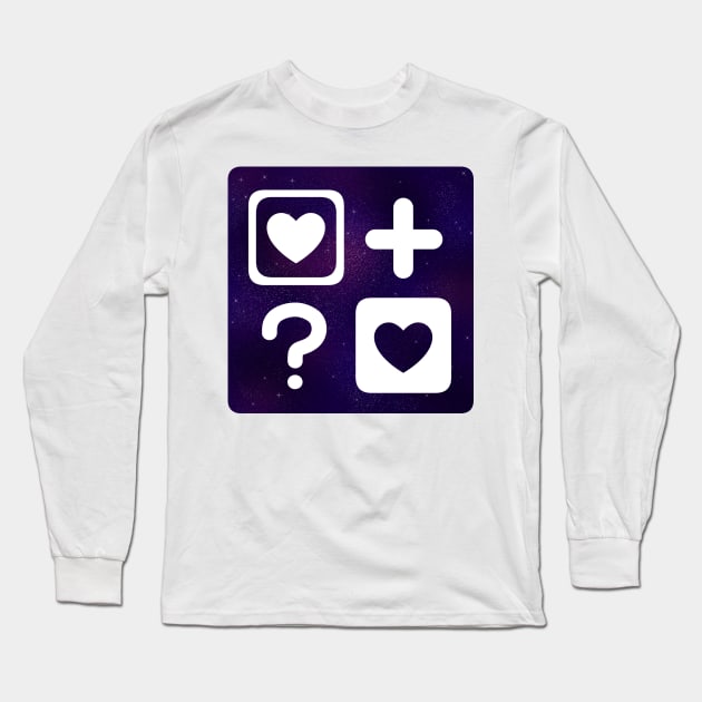 Love plus Love? Aesthetic galaxy Long Sleeve T-Shirt by Aghali